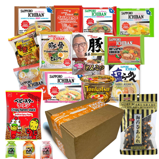 Japanese Instant Ramen Noodles Variety Boxx with Snacks!